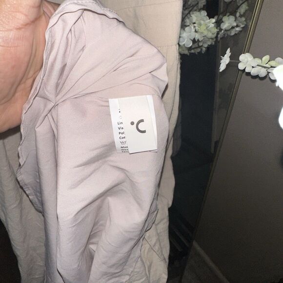 Comense Cotton And Linen Breathable Strap High Waist Dress Vacation Long Maxi M - Picture 6 of 8